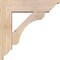 Ekena Millwork Legacy Traditional Smooth Bracket w/ Offset Brace, Douglas Fir, 5 1/2"W x 18"D x 18"H BKT0604X18X18LEC01SDF - alternate 4